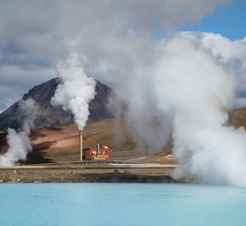 Geothermal power plant harnessing renewable energy