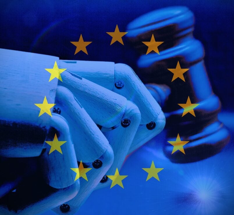 Robot hand with EU Stars